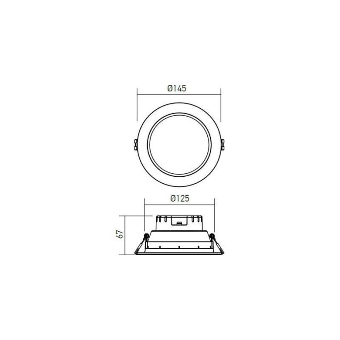 PANOU LED XEVO INCASTRAT 12W 4000K ALB MAT EV02NW ARELUX [4]