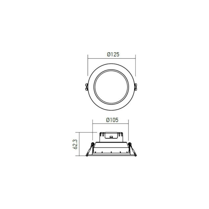 PANOU LED XEVO INCASTRAT 8W 4000K ALB MAT EV01NW ARELUX [4]