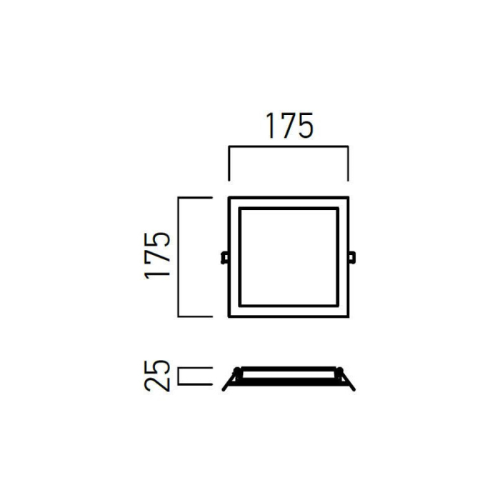 PANOU LED XFACE PATRAT 18W 3000K IP20 ALB MAT ARELUX [2]
