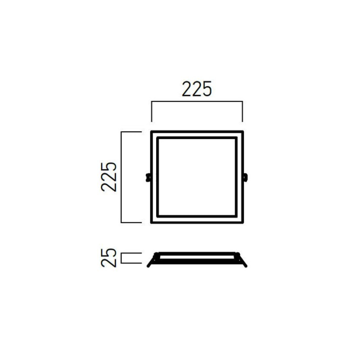 PANOU LED XFACE PATRAT 24W 4000K IP20 ALB MAT ARELUX [2]