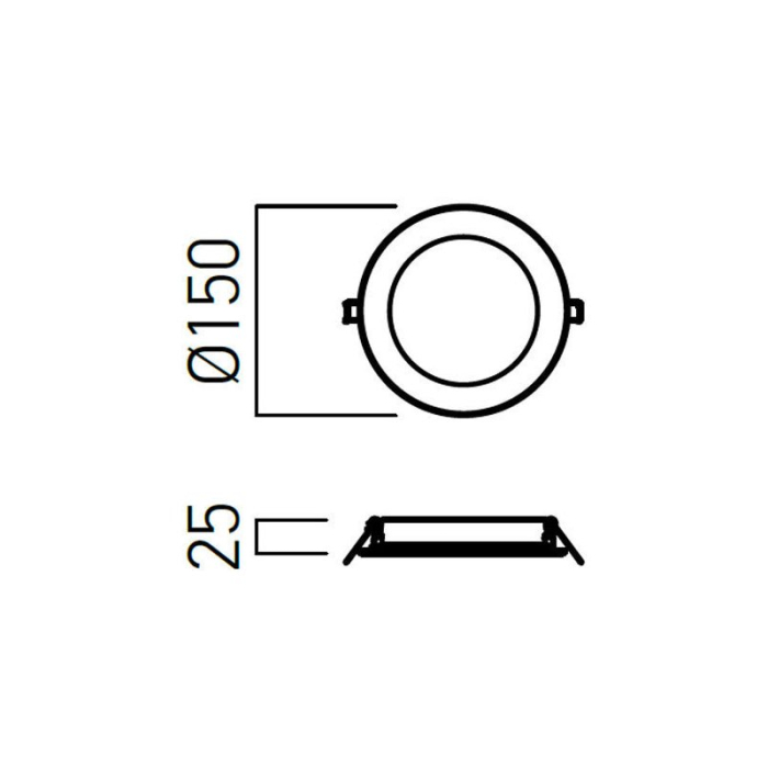 SPOT LED XFACE ROTUND 12W 3000K IP20 ALB MAT [2]