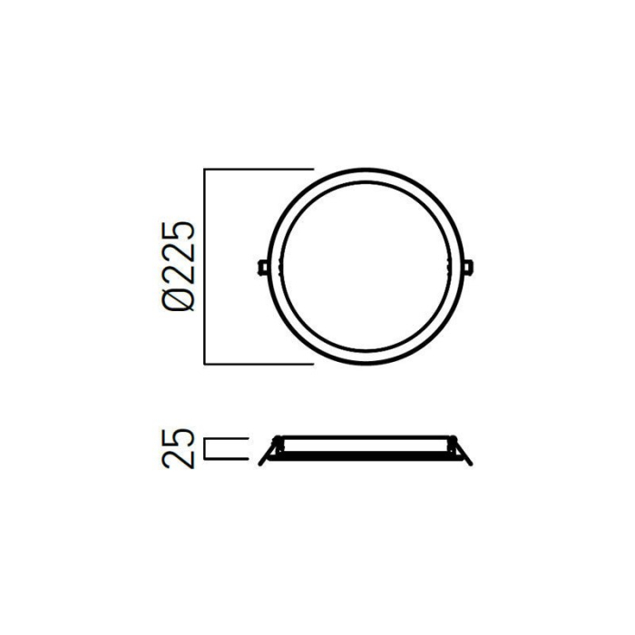 PANOU LED XFACE ROTUND 24W 4000K IP20 ALB MAT ARELUX [2]