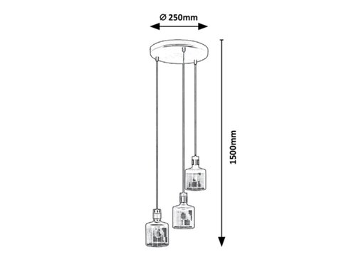 PENDUL  ALBERTA 3X9W E27 [3]