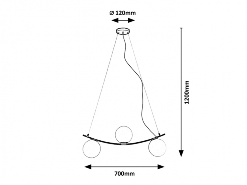 PENDUL ASLAN 3X5W E14 [2]