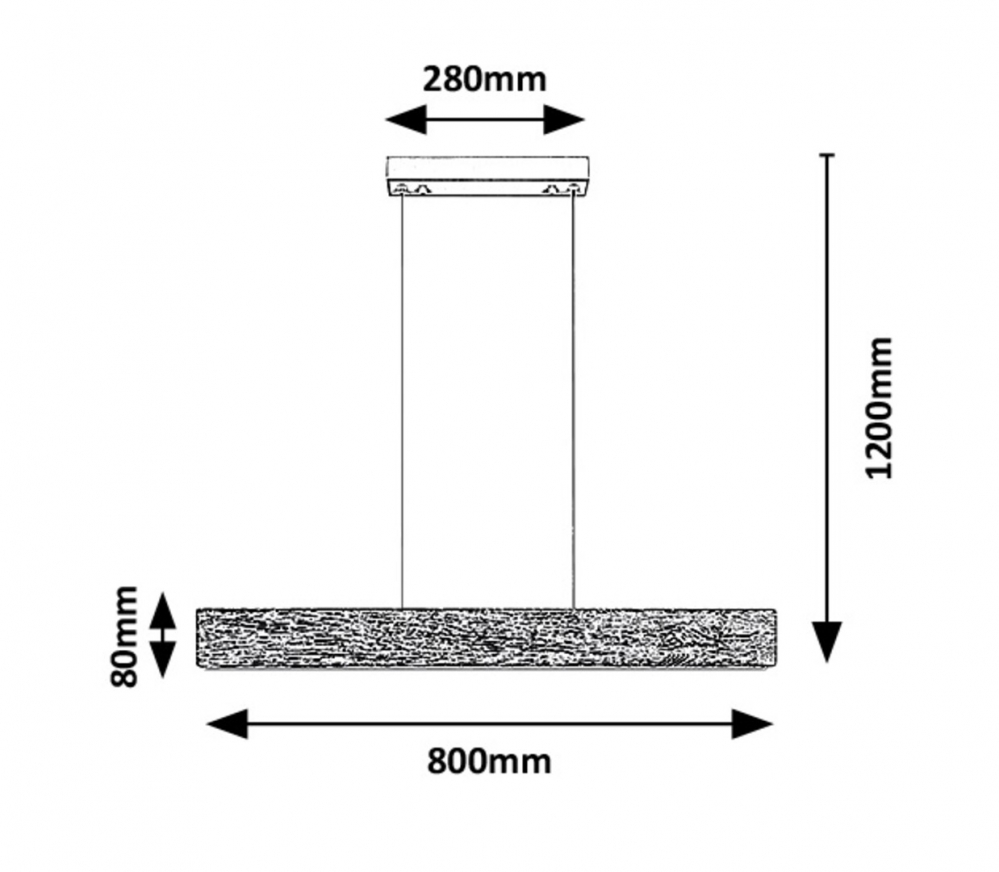 PENDUL CINNAMON LED 34W LC [4]