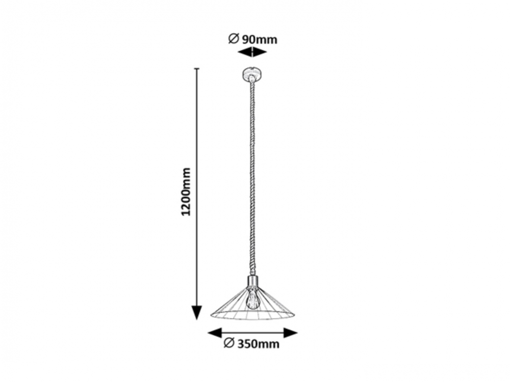 PENDUL DARYL 1X40W E27 [2]