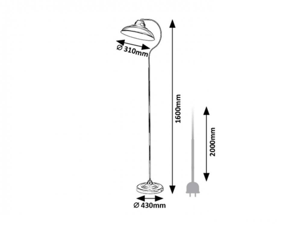 LAMPADAR DRAGAN 1X60W E27 [2]