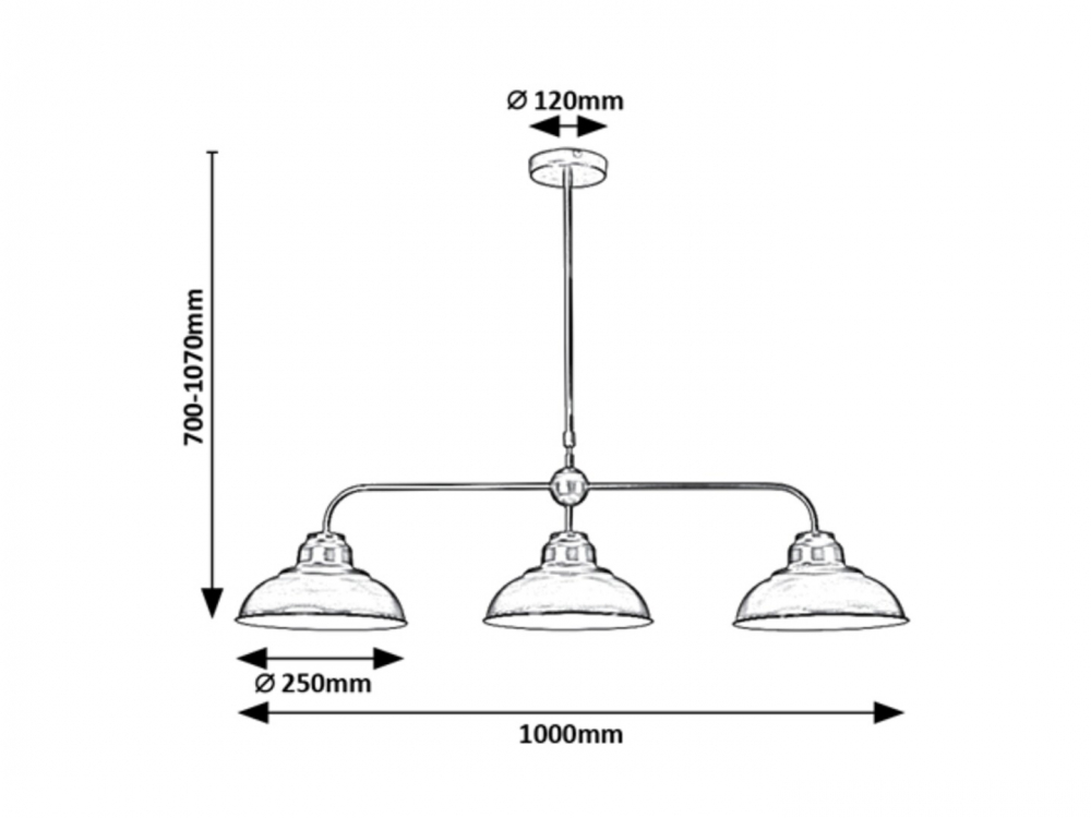 PENDUL DRAGAN 3X60W E27 [2]