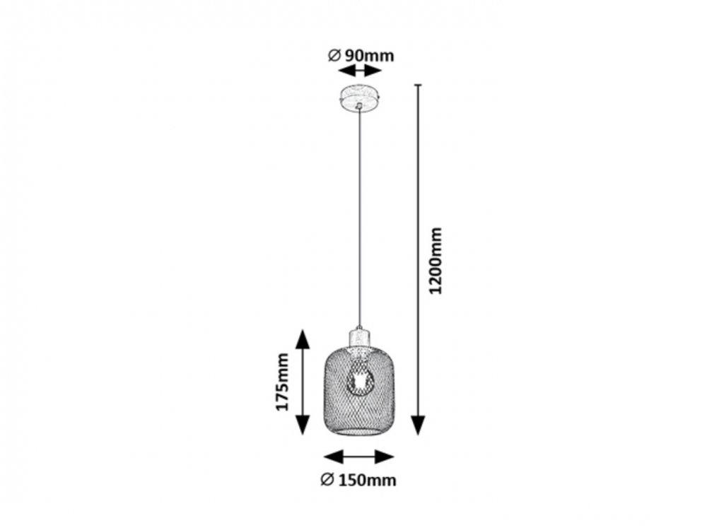 PENDUL GRENDEL 1X60W E27 [2]