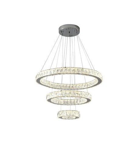 PENDUL LED CRISTAL CROM 3 CERCURI [2]