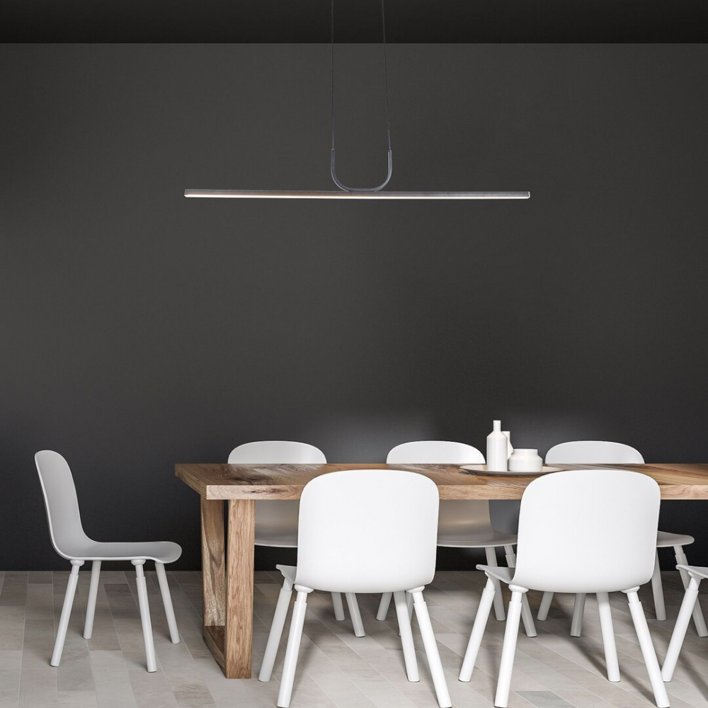 PENDUL LED ELIA NEGRU 1X25W 3000K CROM [3]