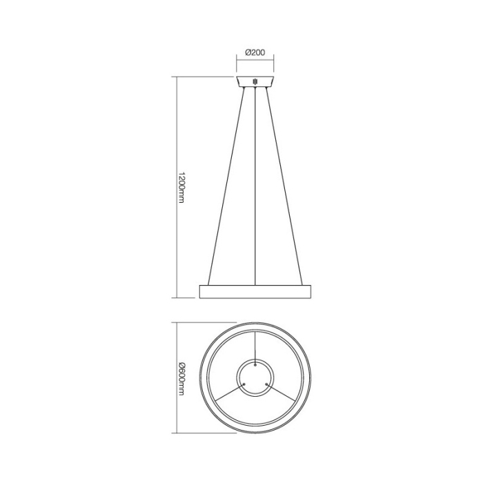 PENDUL LED LOOP  380X0.1W ALB [2]