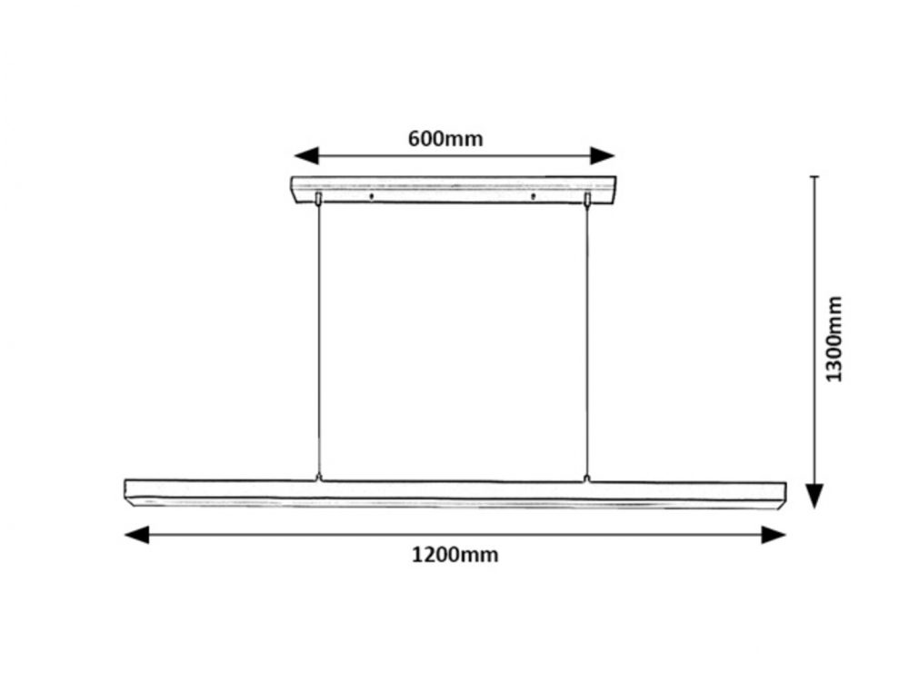 PENDUL LED TARIQ NEGRU 1X30W  4000K [2]