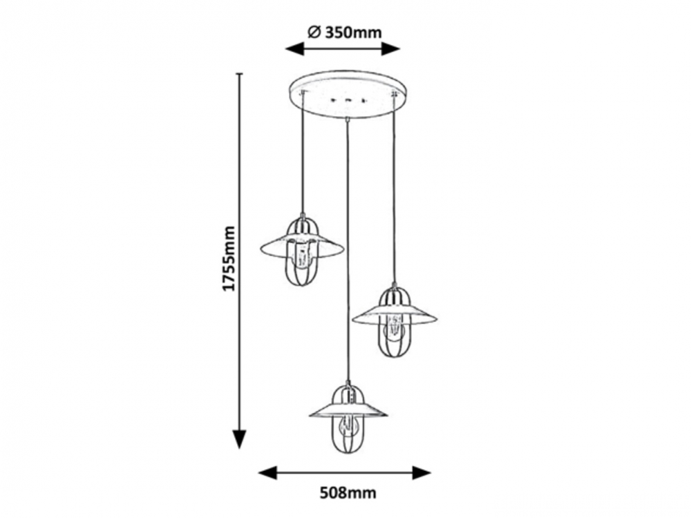 PENDUL NERSIN 3X40W E27 [2]