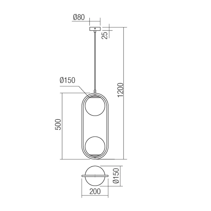 PENDUL NIVA 2X28W E14 [2]