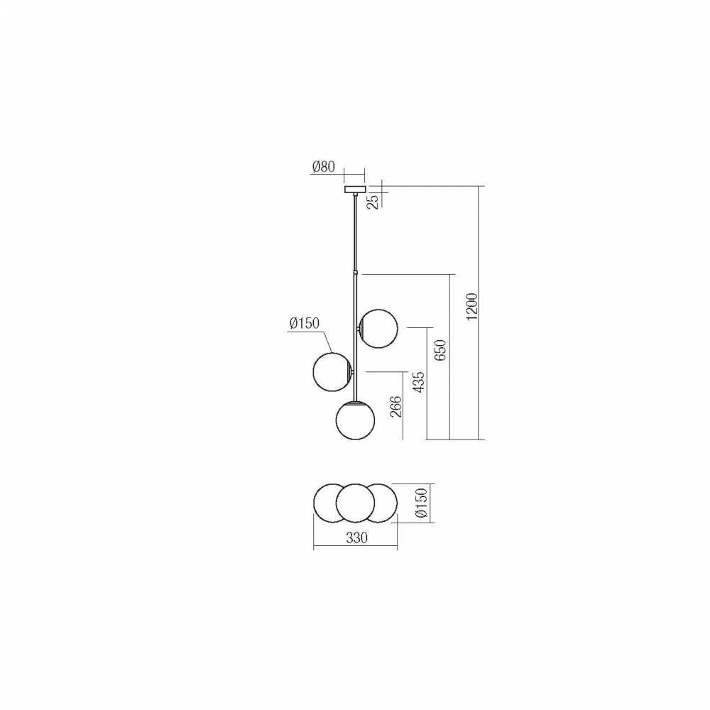 PENDUL NIVA 3X28W E14 [3]