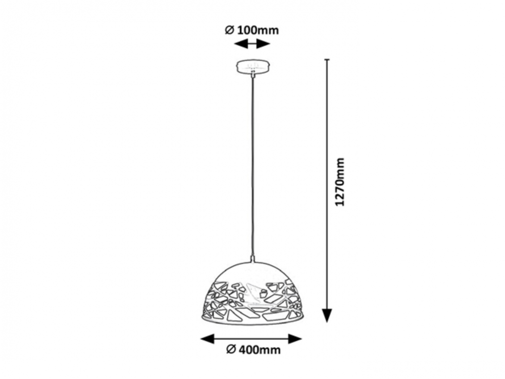 PENDUL NORENA 1X60W E27 - NEGRU [2]