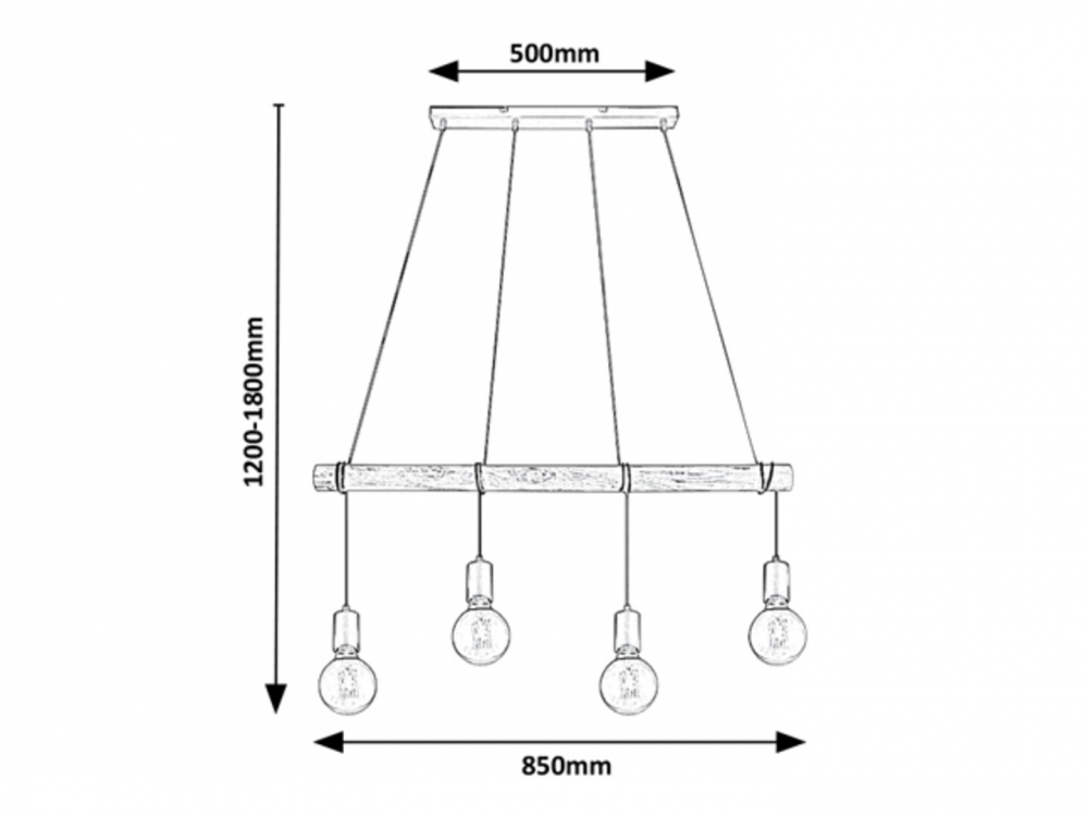 PENDUL PABLO 4X40W E27 [2]