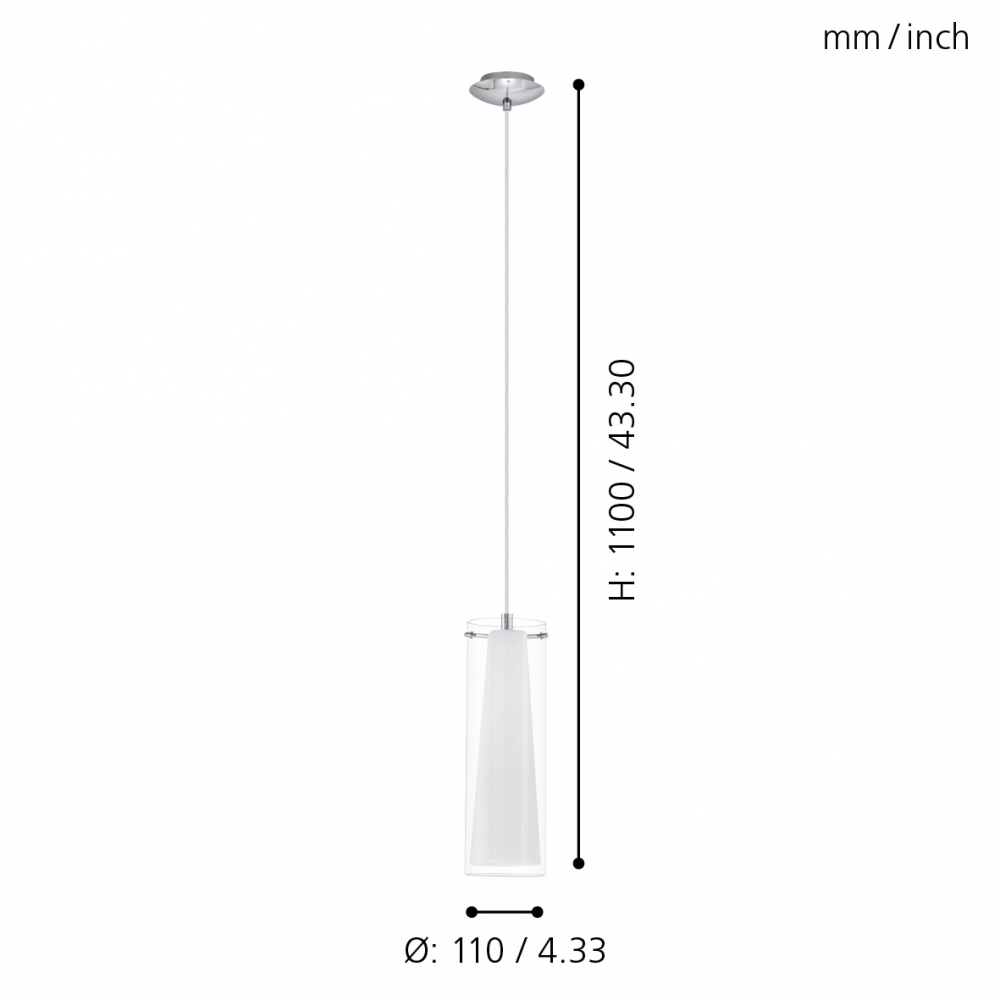 PENDUL PINTO 1X60W CROM [3]