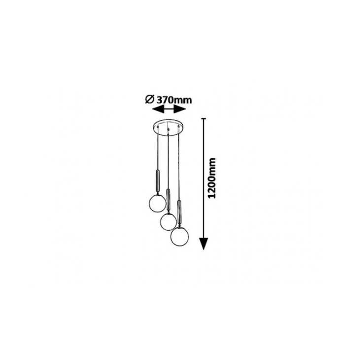 PENDUL R. DIVINA 5353 E14 3X9W AURIU [2]