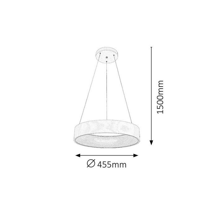 PENDUL R. LED ADELINE 2510 1X24W 150X45.5X45.5CM [3]