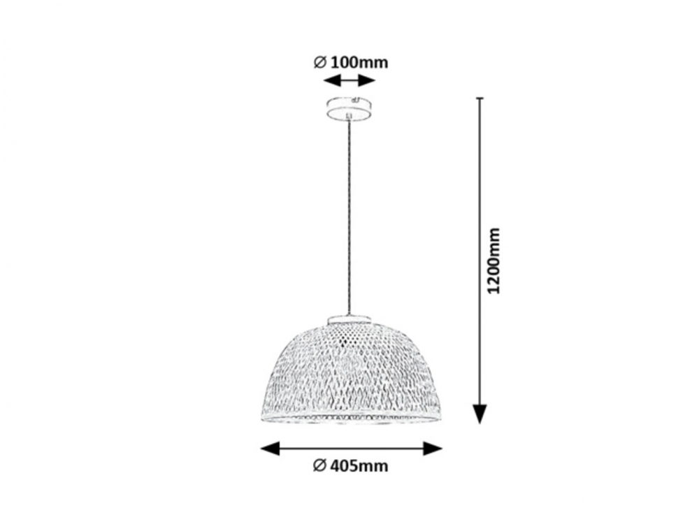 PENDUL RATTAN 1X25W E27 [2]