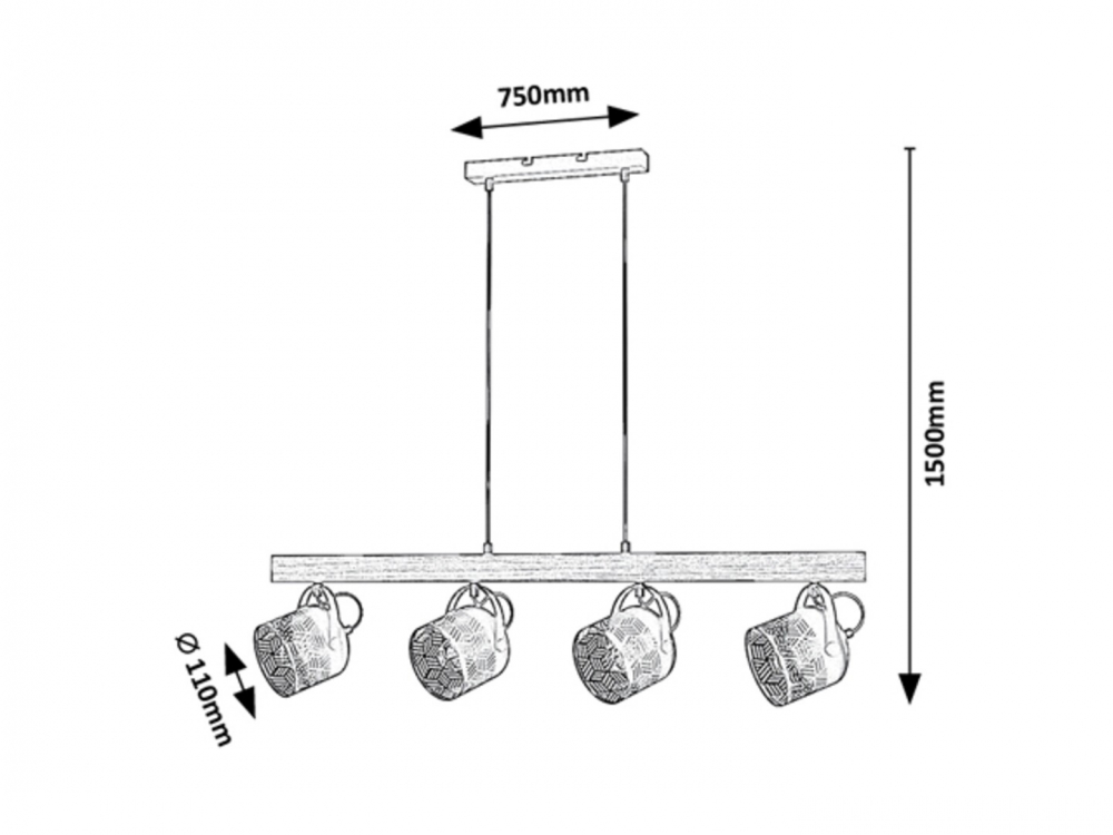 PENDUL ROTEM 4X40W E14 [2]