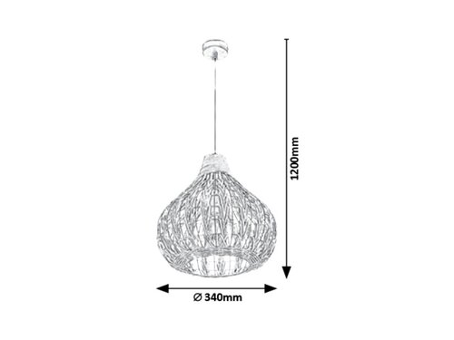 PENDUL ZAHARA 1X40W E27 [2]