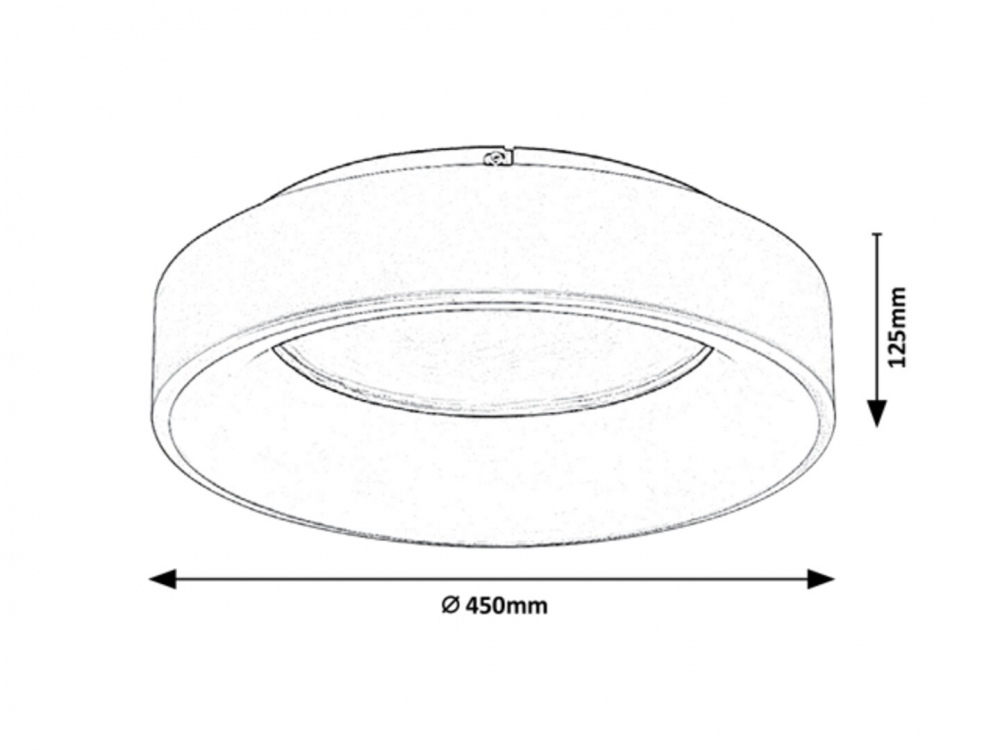 PLAFONIERA ADELINE LED 1X28W GRI ROTUNDA [3]