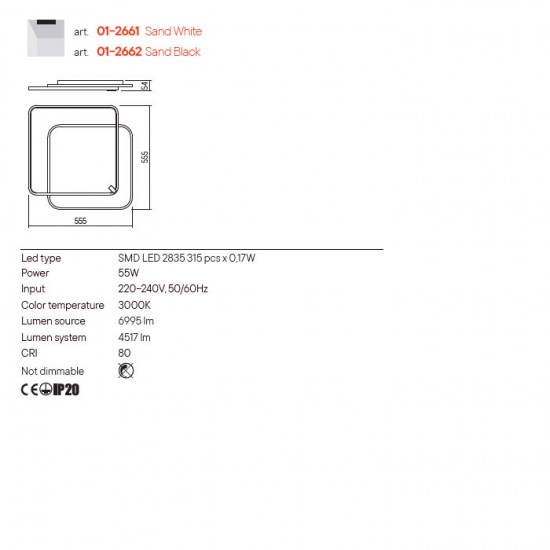PLAFONIERA ARP LED 1X55W [3]