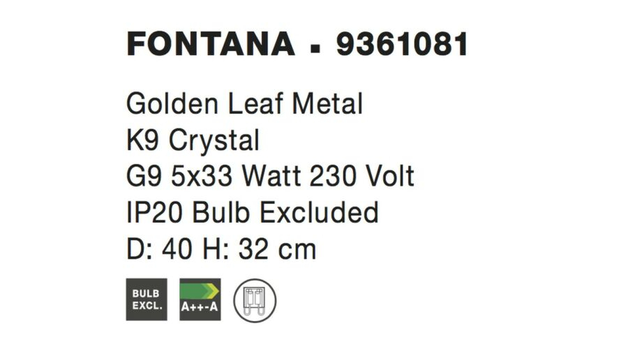 Plafoniera Cristal 5 becuri X G9 Fontana [3]