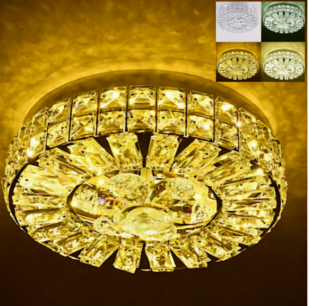 PLAFONIERA CRISTAL AURIE 48W(24W+24W) [1]