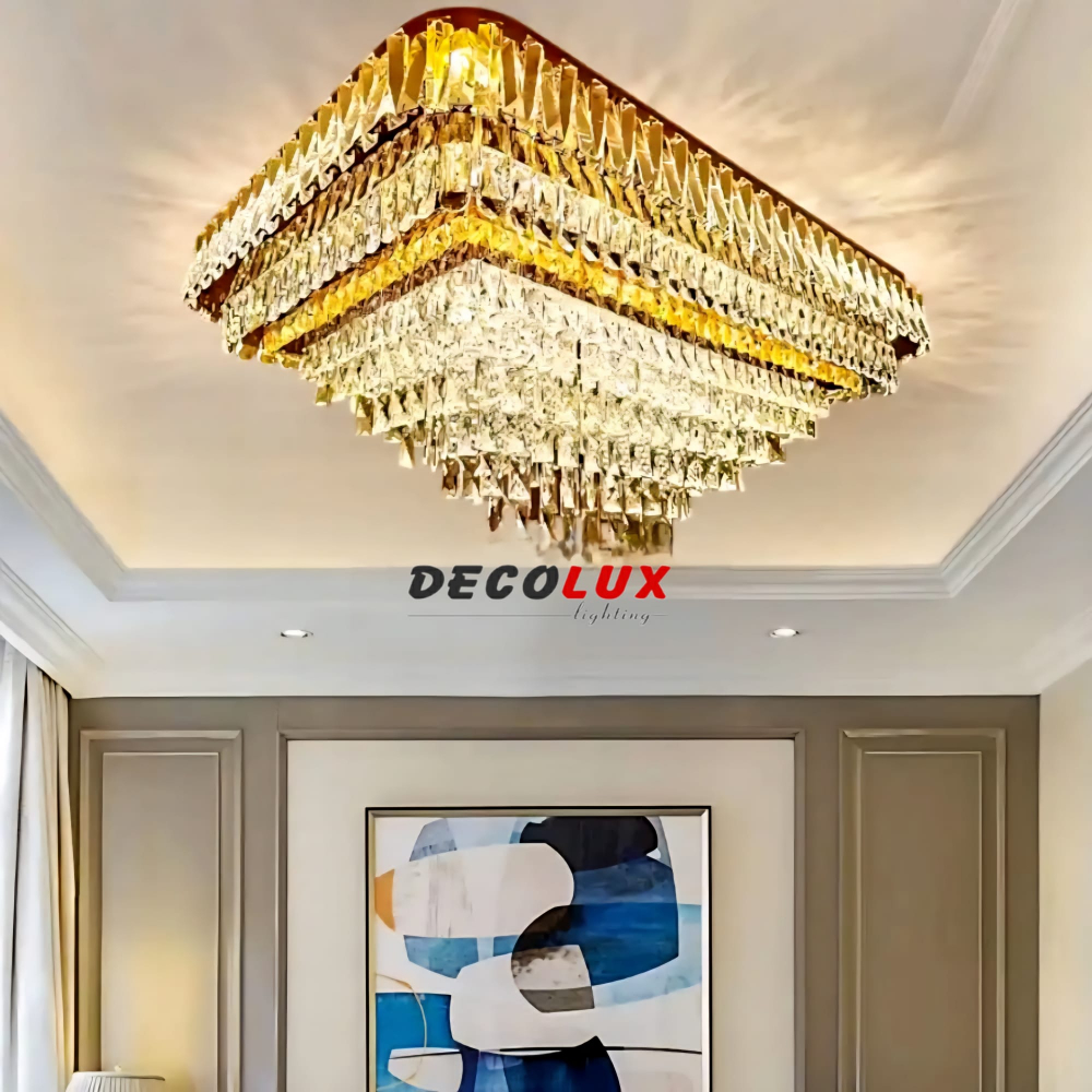 PLAFONIERA de CRISTAL - dimensiuni: 1150x750x430 - 1x360W [4]