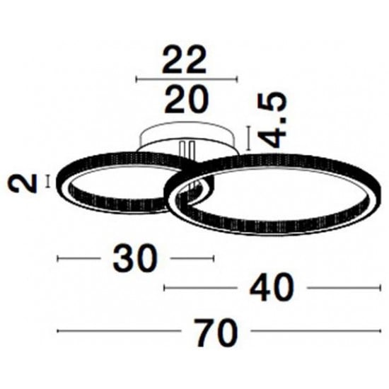 PLAFONIERA LED CILION 48W LC AUR DIMABILA [3]