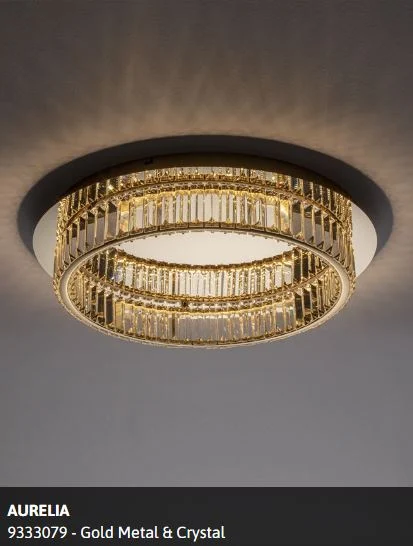 PLAFONIERA LED CRISTAL AURELIA  28W LC AUR [3]