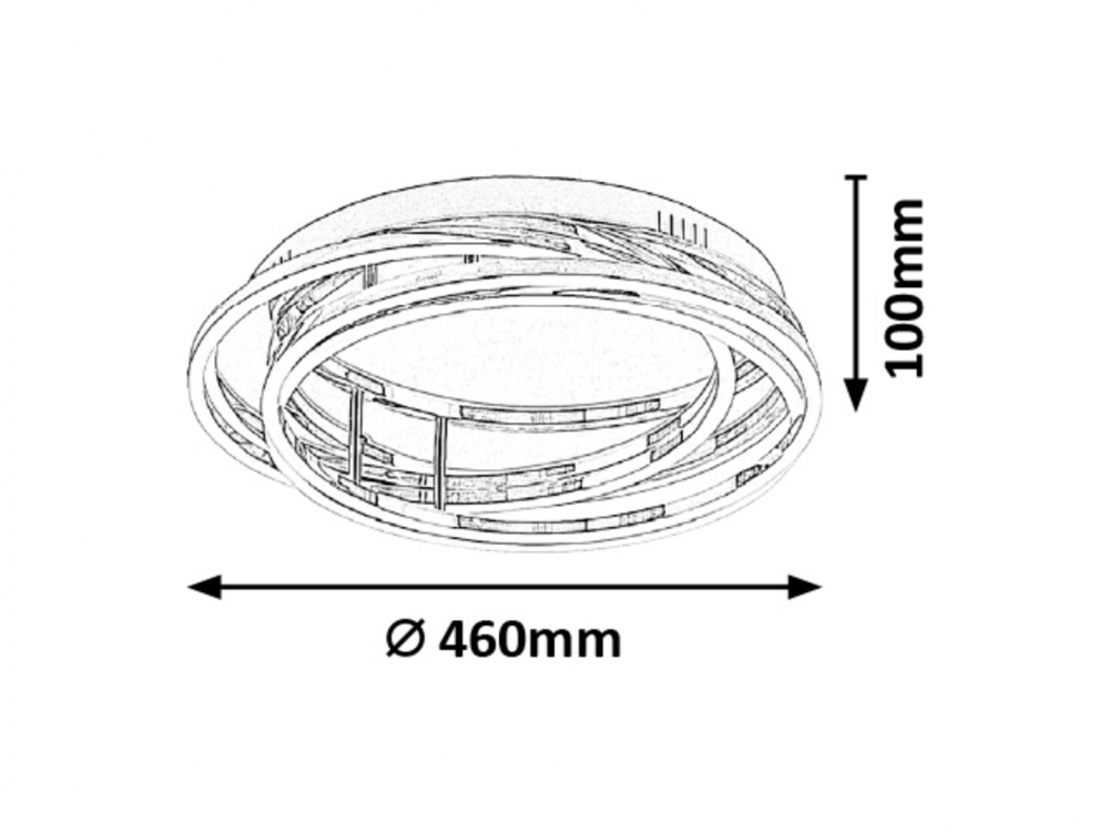 PLAFONIERA LED CROM SELENA 1X40W 4000K [3]