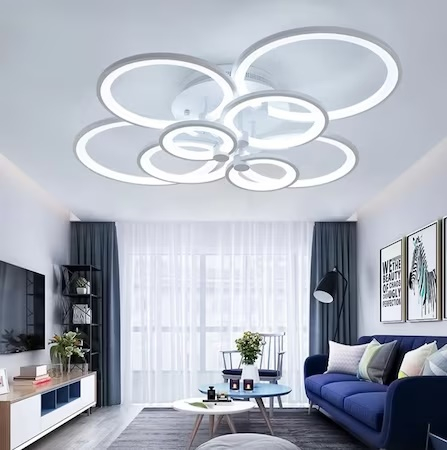 PLAFONIERA LED CU TELECOMANDA (4+4) 114Wx2 [2]