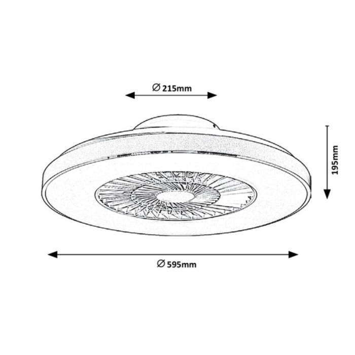 PLAFONIERA LED CU VENTILATOR  6858 [2]