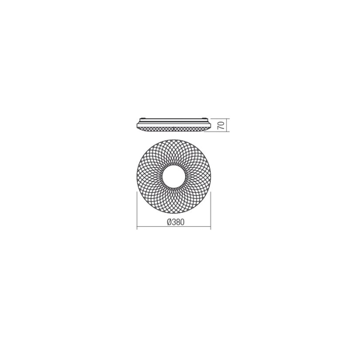 PLAFONIERA LED FLORA 05-856 21W LUMINA NATURALA [2]