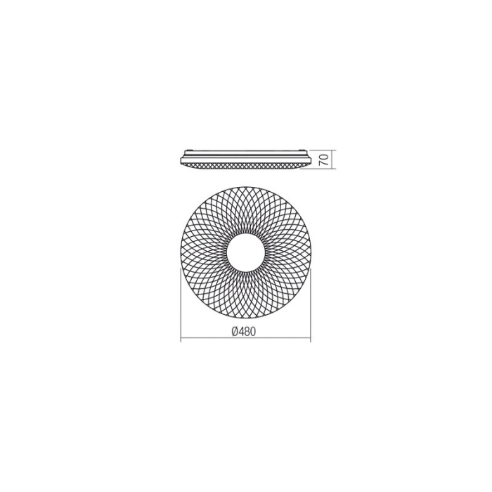 PLAFONIERA LED FLORA 05-857 32W LUMINA NATURALA [2]