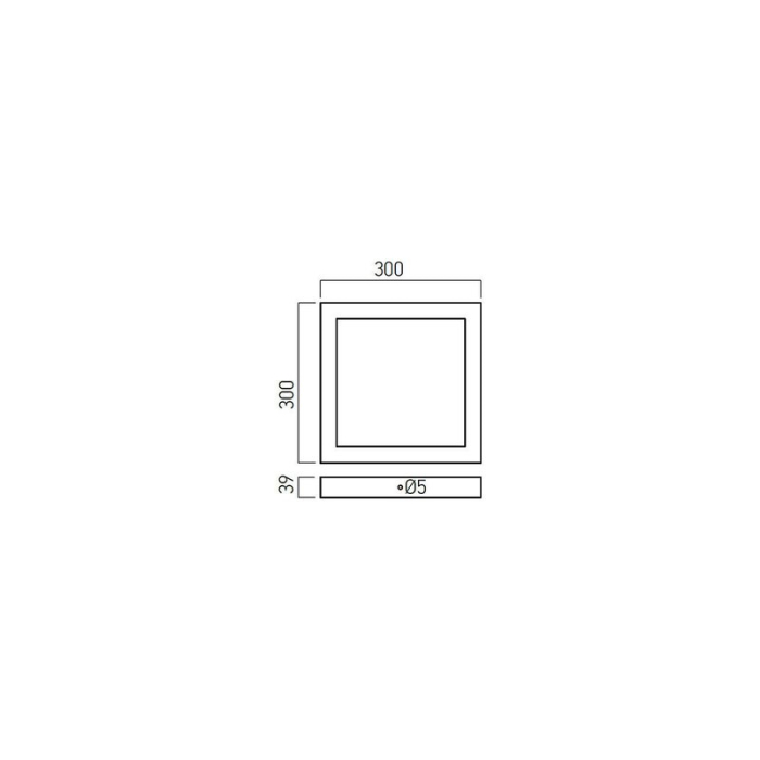 Plafoniera LED patrata XFORM 30W IP40  MWH [2]