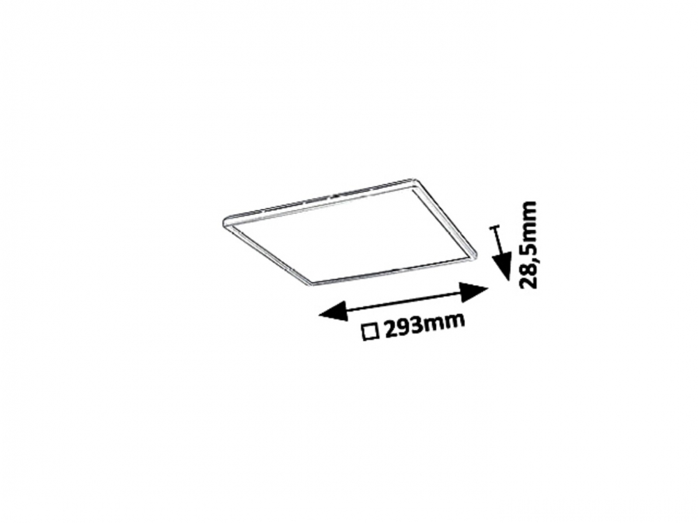 PLAFONIERA LED PAVEL 1X18W 293MMX28.5MM [3]