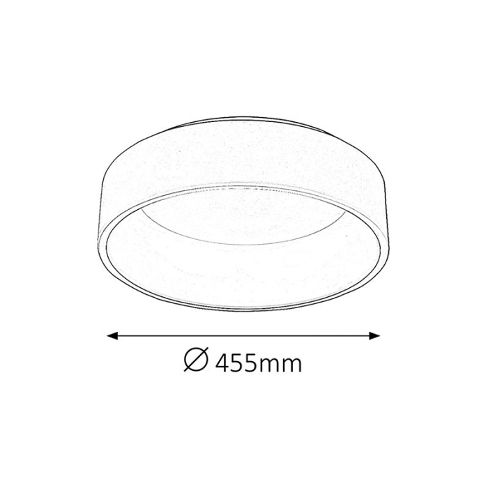 PLAFONIERA LED R. ADELINE 2508 1X24W 13X45.5X45.5CM [3]