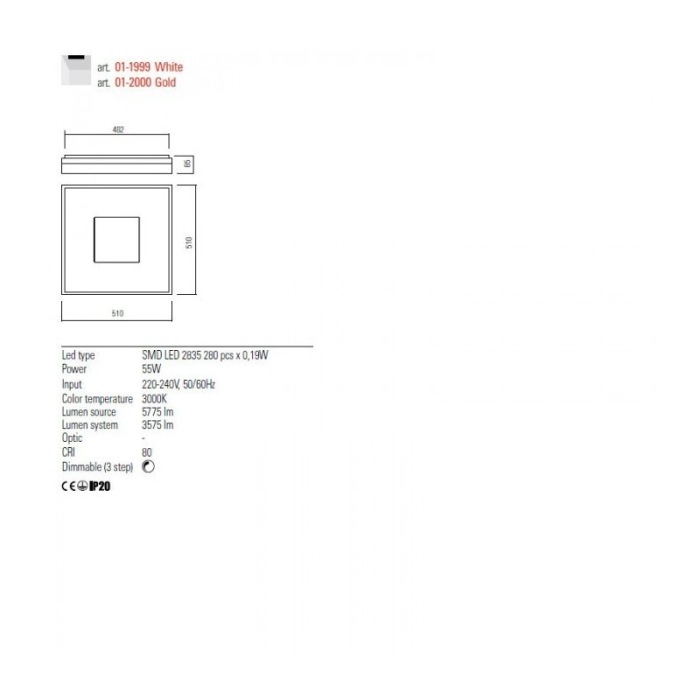 PLAFONIERA LED REDO MAYA 01-2000 [2]