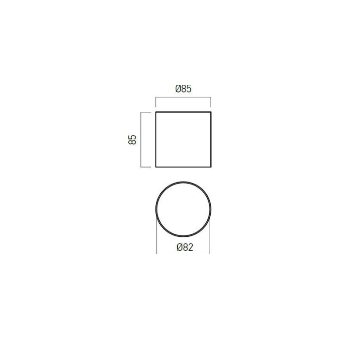 PLAFONIERA LED XROLL PLAF. 1X9W 4000K IP44 ALB MAT ARELUX [3]
