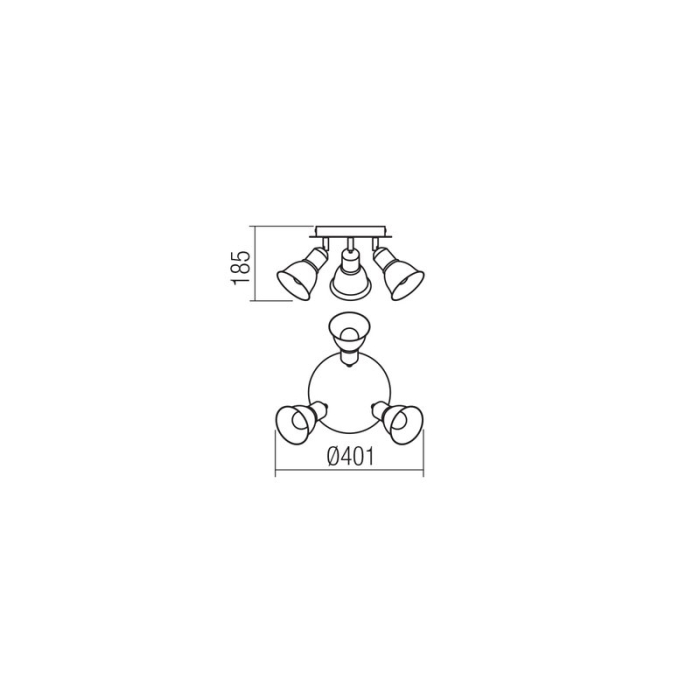 PLAFONIERA OLAF 04-465 3X12W E14 [2]