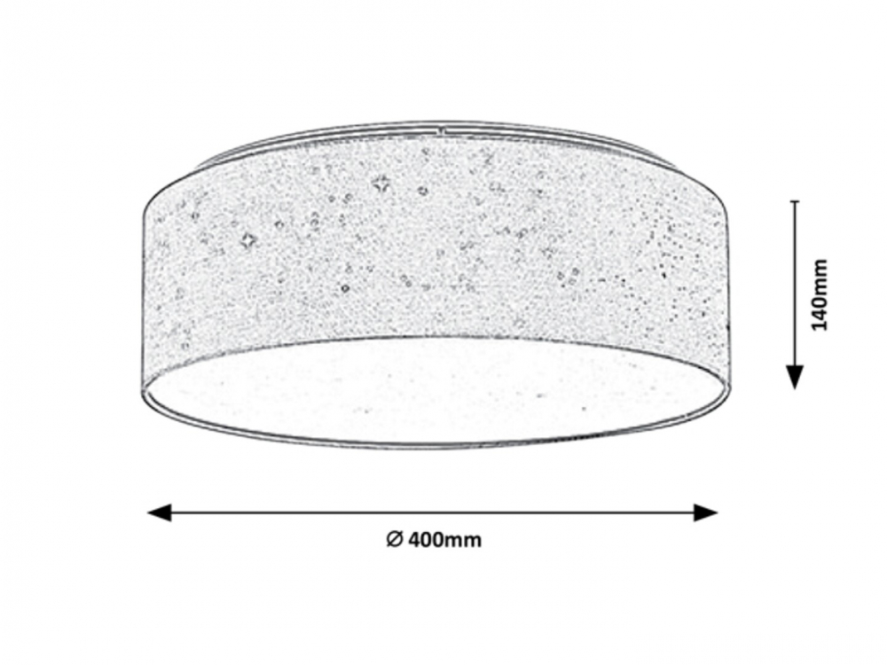 PLAFONIERA OTILIA LED 1X22W ALB [2]