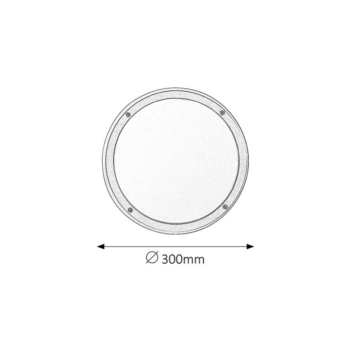 PLAFONIERA  ALVORADA ALB E27 2 20W 30X30X9.1CM [3]