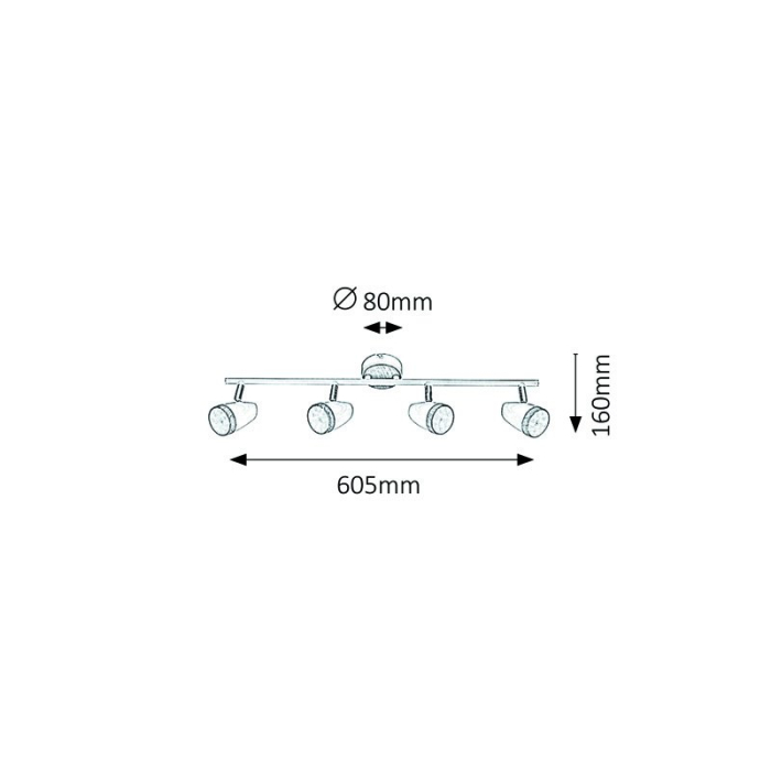 PLAFONIERA  KAREN 5567 ALB LEMN LED 16W [2]