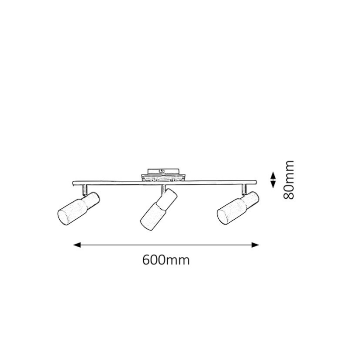 PLAFONIERA  LOGAN 6098 CROM E14 3X40W 740X150MM [2]